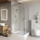 Душевой уголок BelBagno LUCE-A-1-100/100-C-Cr хром